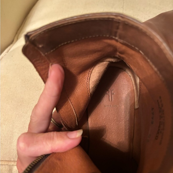 Frye brown western ankle boots/booties - Picture 4 of 10